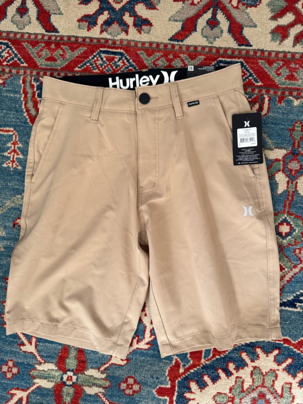 NWT Hurley Dress Golf Chino Walking Shorts, Size 28